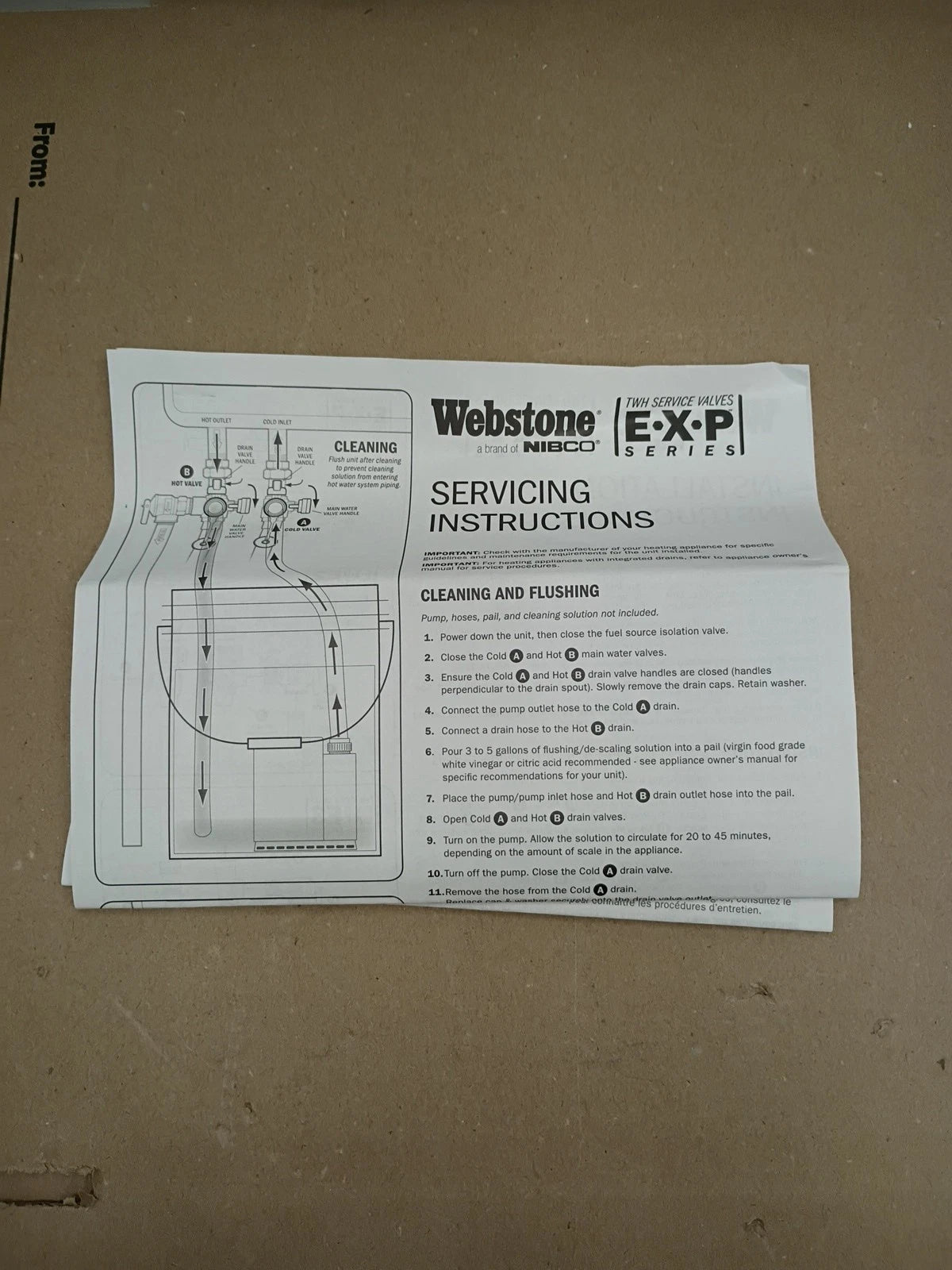 Webstone 3/4 in. EXP Ultra-Compact Tankless Water Heater Service Valve 42443 OB