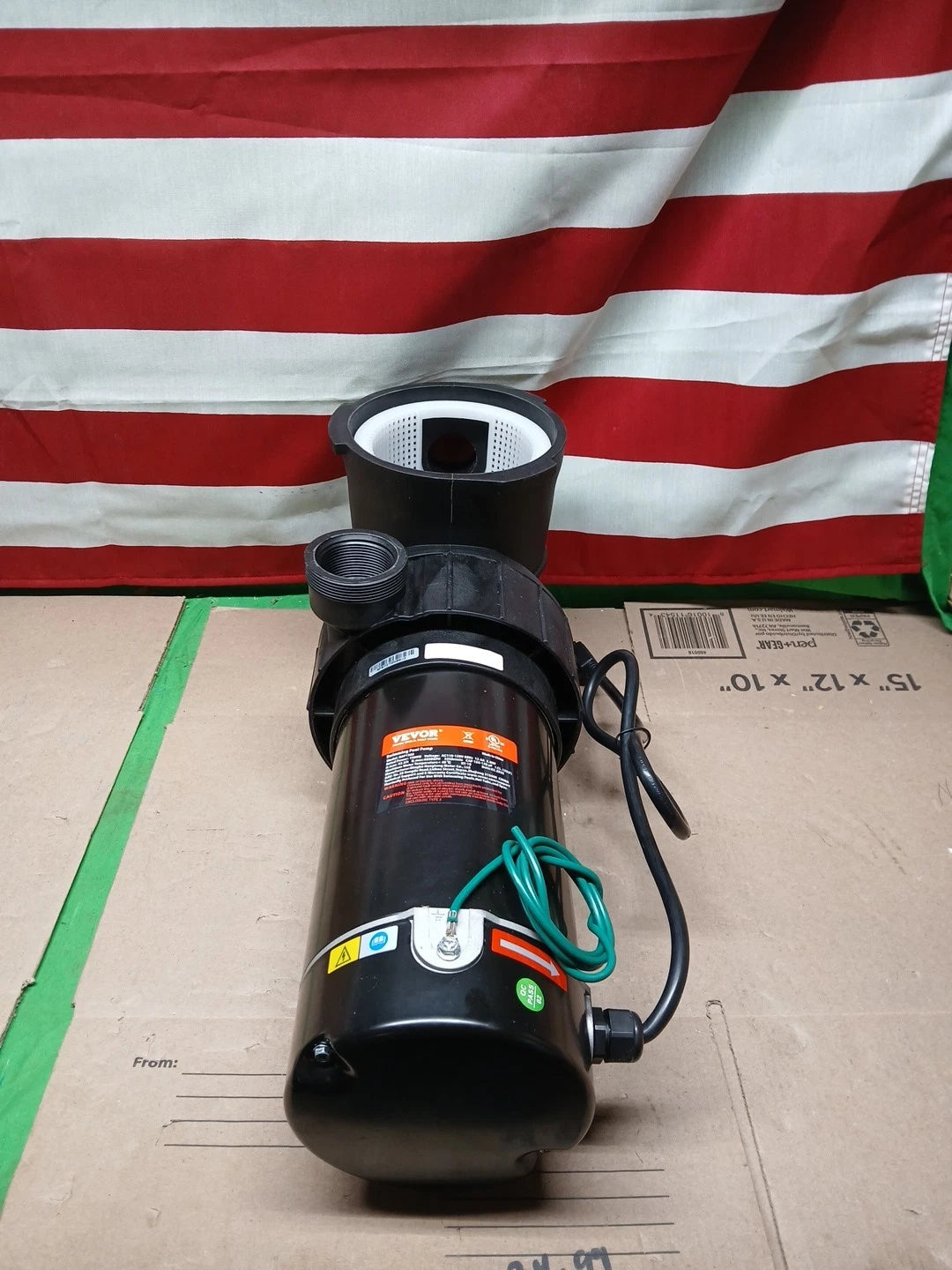 VEVOR Swimming Pool Pump 2.0HP 115V 1500W, Single Speed Pumps for Above...