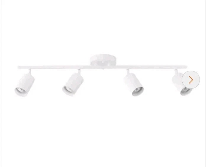 Globe Electric 59740 Tribeca 4 Light 56" Linear Track Lighting Kit Matte White
