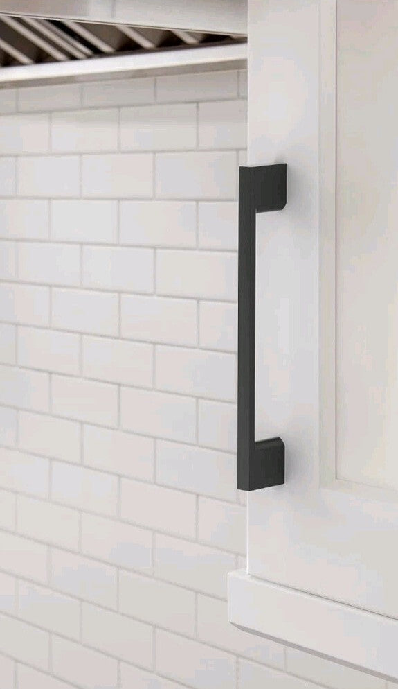 20-PK Matte Black Cityscape Cabinet Pull 5-1/16 inch 128mm Furniture Hardware