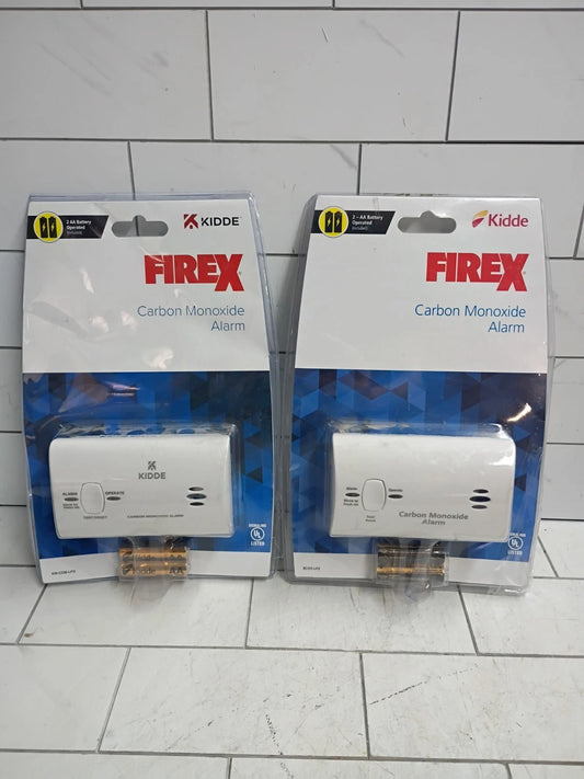 2pk, Kidde Firex Carbon Monoxide Detector, Battery Operated, CO Detector New