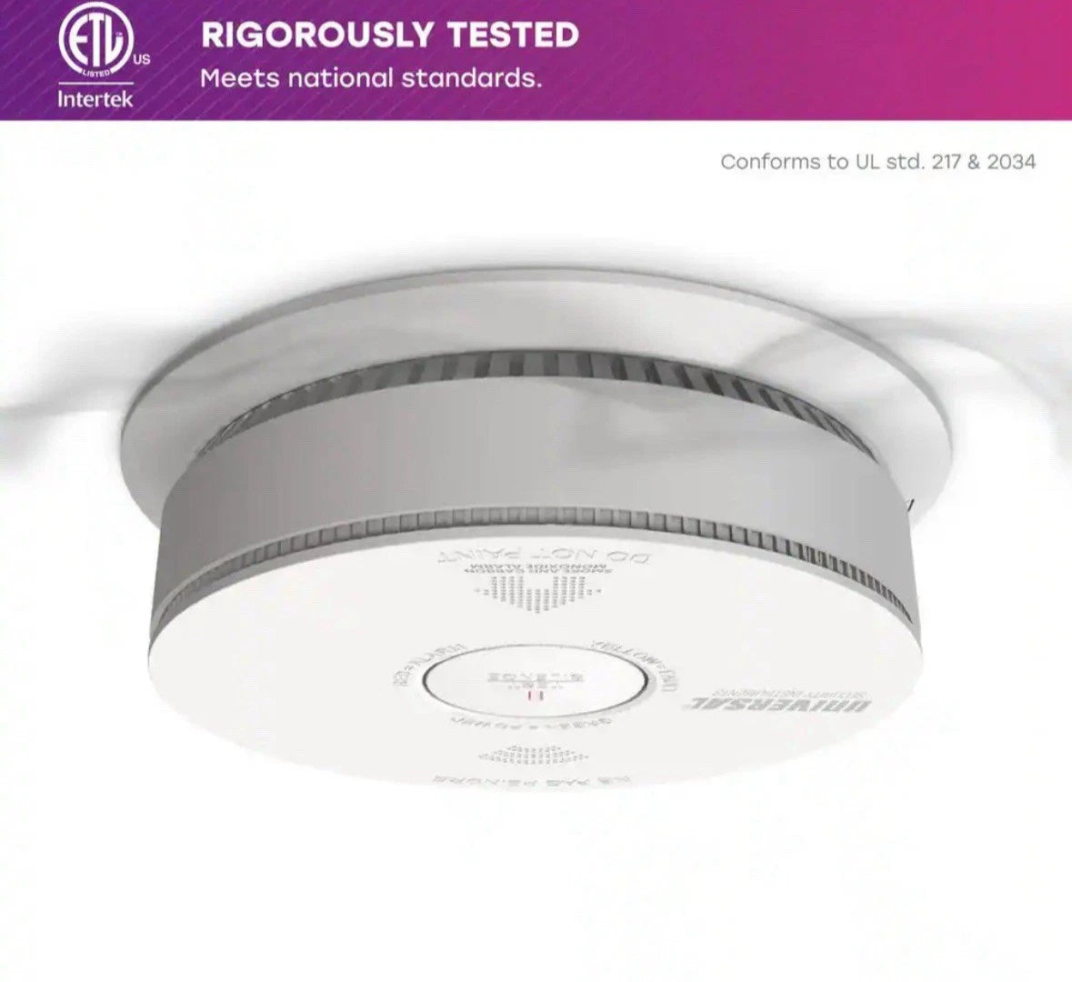 Universal Security Instruments 3 in 1 Combo Smoke, Fire & Carbon Monoxide Alarm