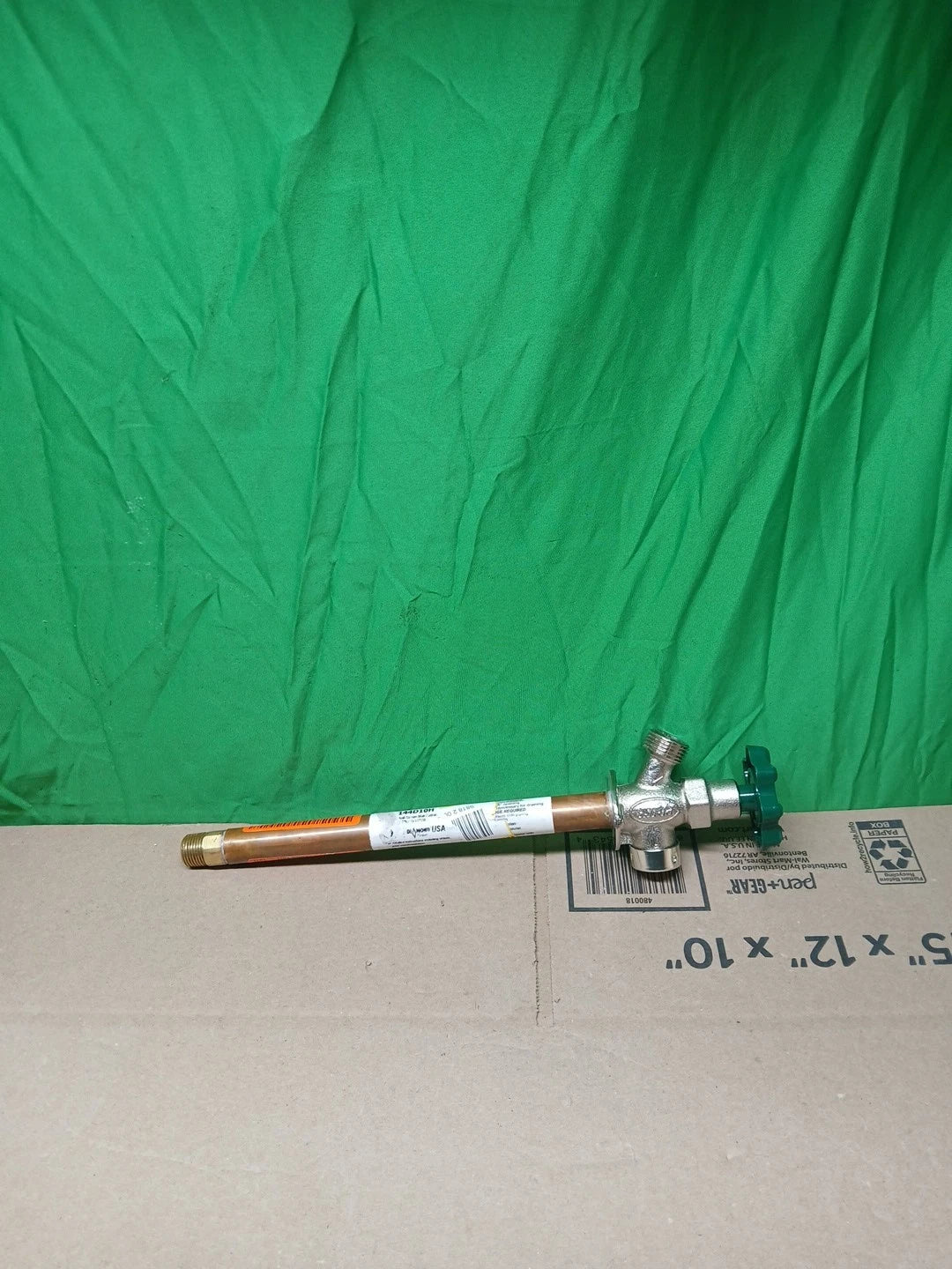 Prier 1/2" x 10" Brass Frost Free Anti-Siphon Outdoor Wall Hydrant MPT x SWT