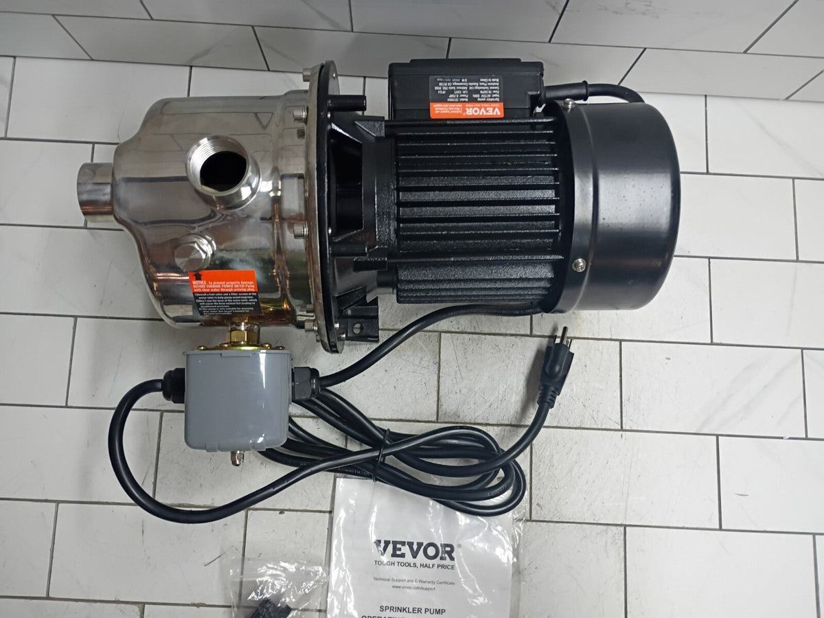VEVOR ZX11004 3/4HP 18.5 GPM Shallow Well Jet Water Pump Irrigation NEW OPEN BOX