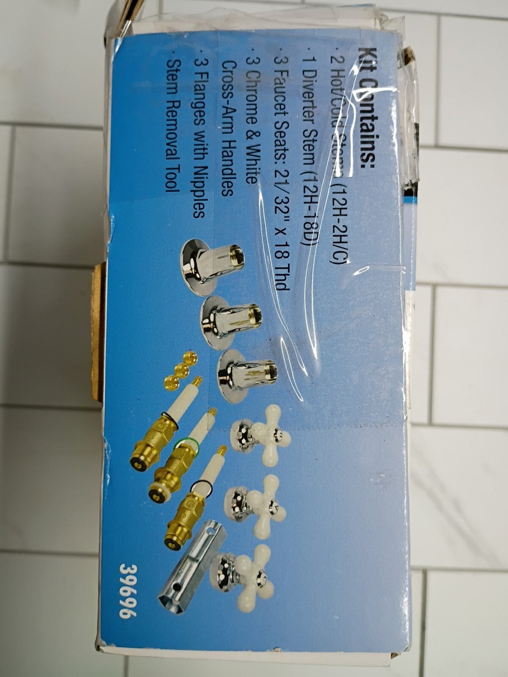 Danco 39696 Tub/Shower Remodel Kit for Pfister - Porcelain Cross Arm - New (ob)