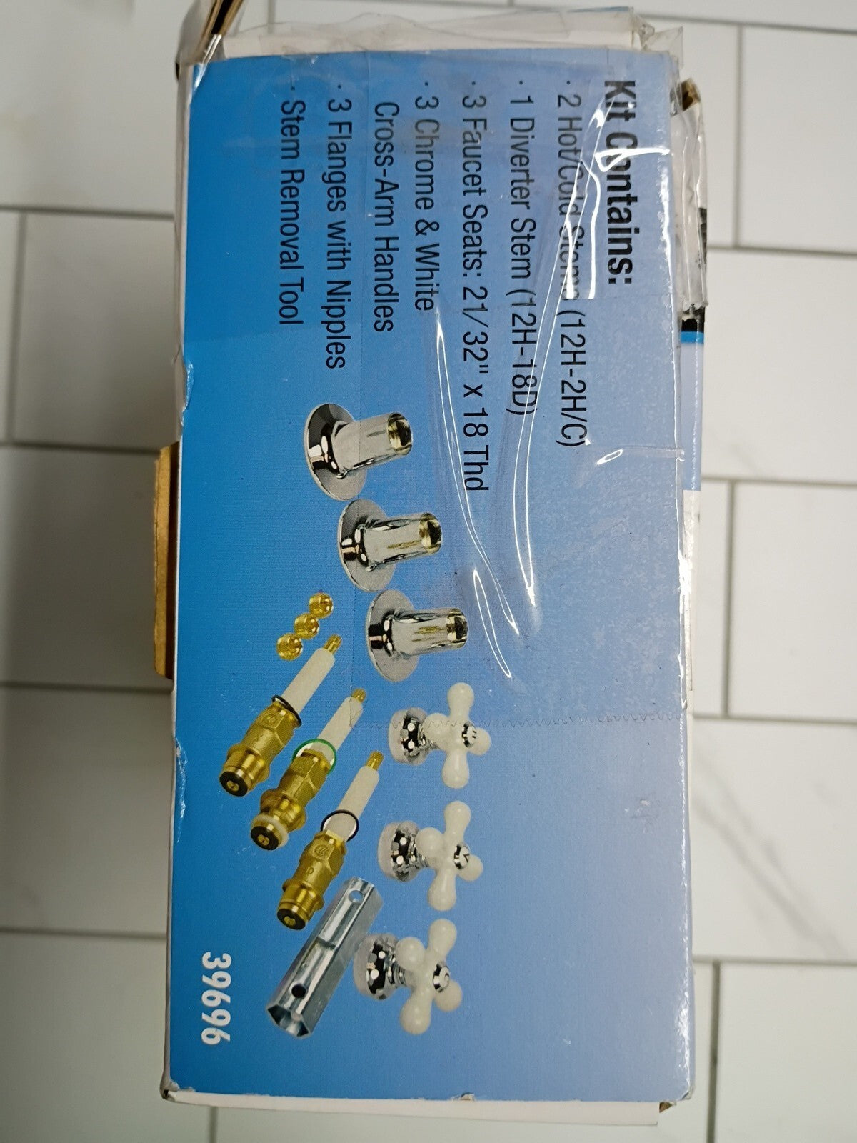 Danco 39696 Tub/Shower Remodel Kit for Pfister - Porcelain Cross Arm - New (ob)