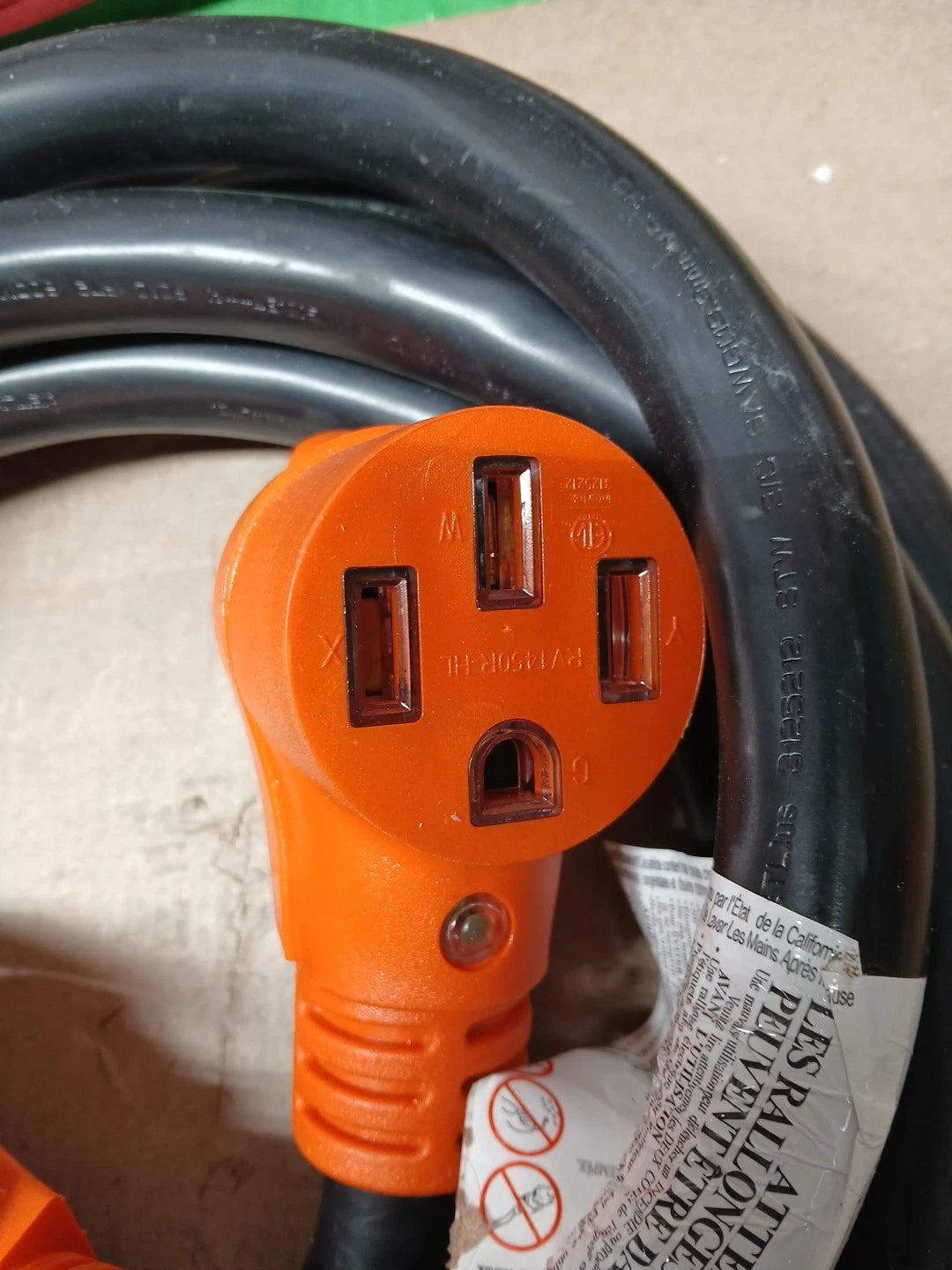 VEVOR 15 ft Extension 50 Amp, Heavy Duty STW Power Cord 14-50R Female NEMA