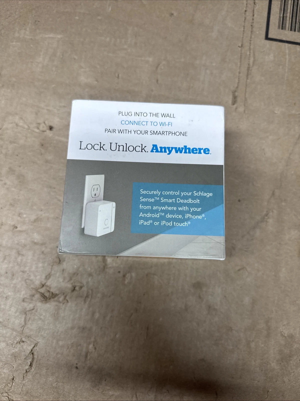 SCHLAGE Sense Wi-Fi Adapter Controlled For Smart Deadbolt
