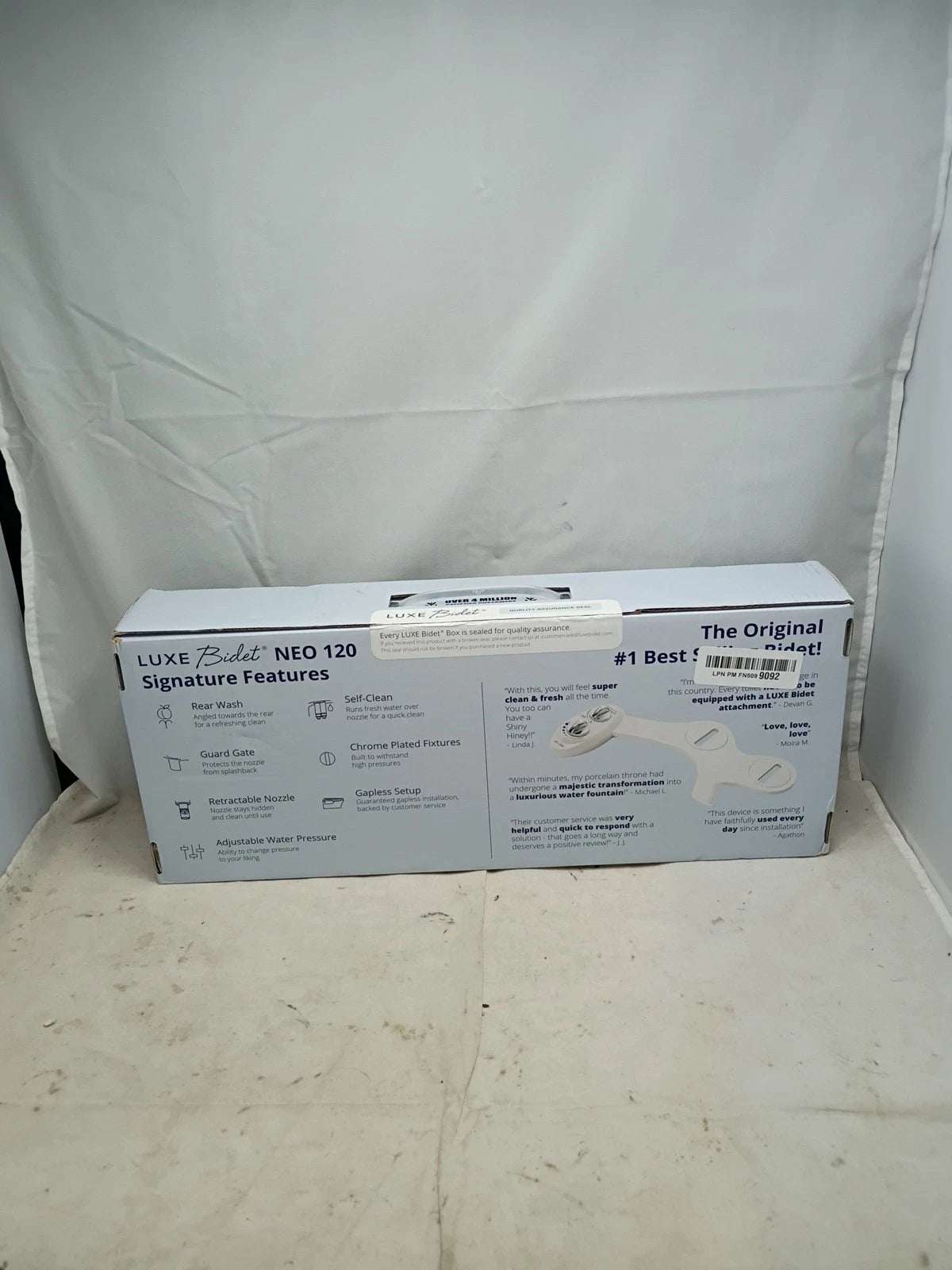 LUXE Bidet NEO 120 - Self-Cleaning Nozzle, Fresh Water Non-Electric Bidet NEW