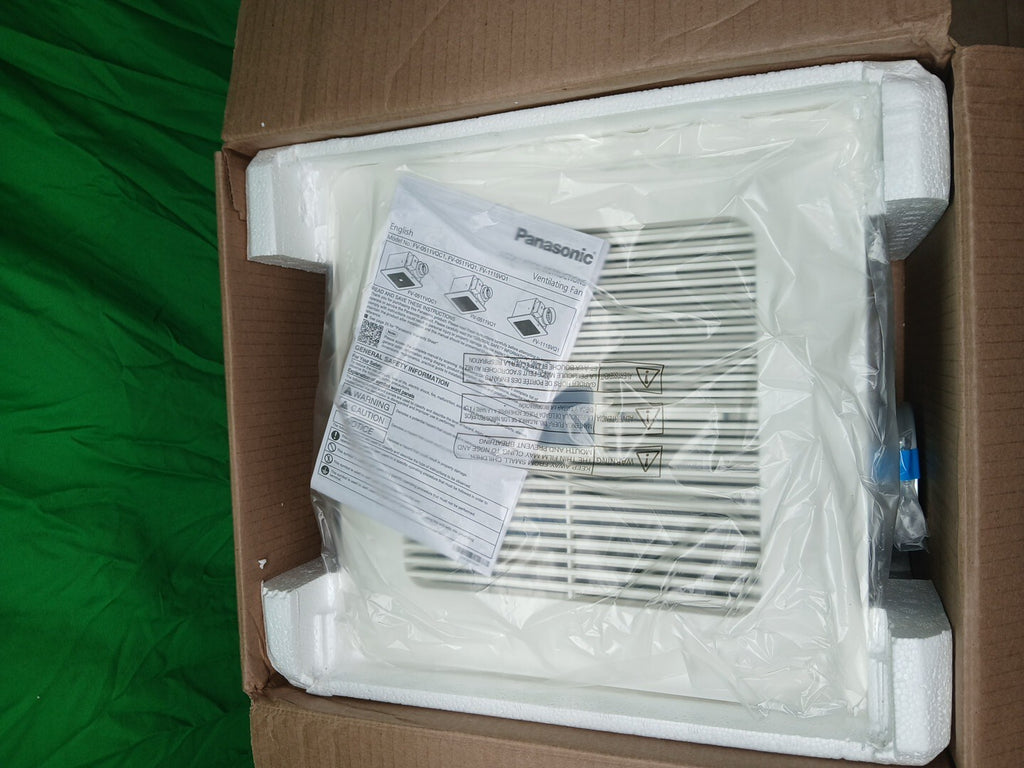 Panasonic FV-0511VQC1 110 CFM 0.3 Sone Ceiling Mounted Exhaust NEW OPEN BOX