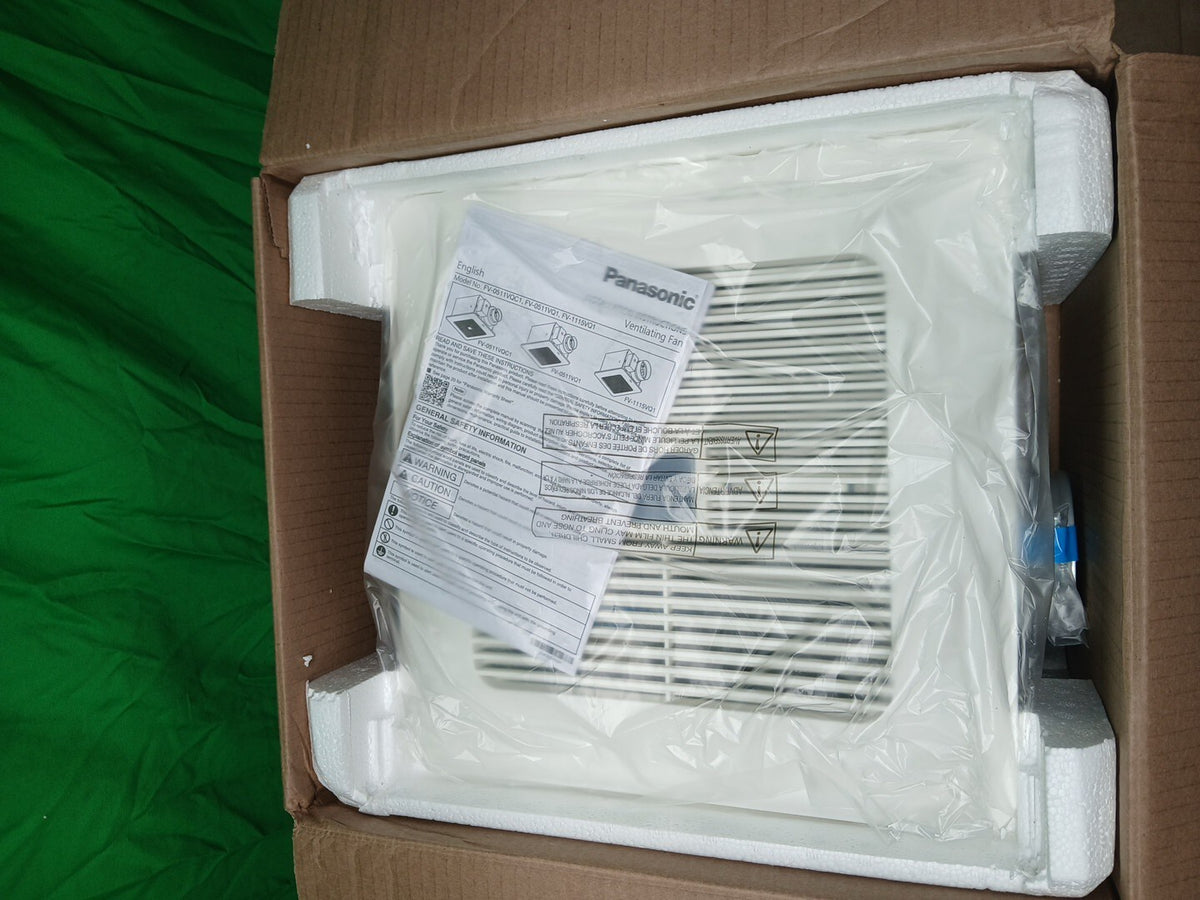 Panasonic FV-0511VQC1 110 CFM 0.3 Sone Ceiling Mounted Exhaust NEW OPEN BOX