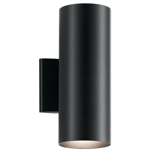 Kichler 9244BK 12-in H Black Medium Base (E-26) Outdoor Wall Light