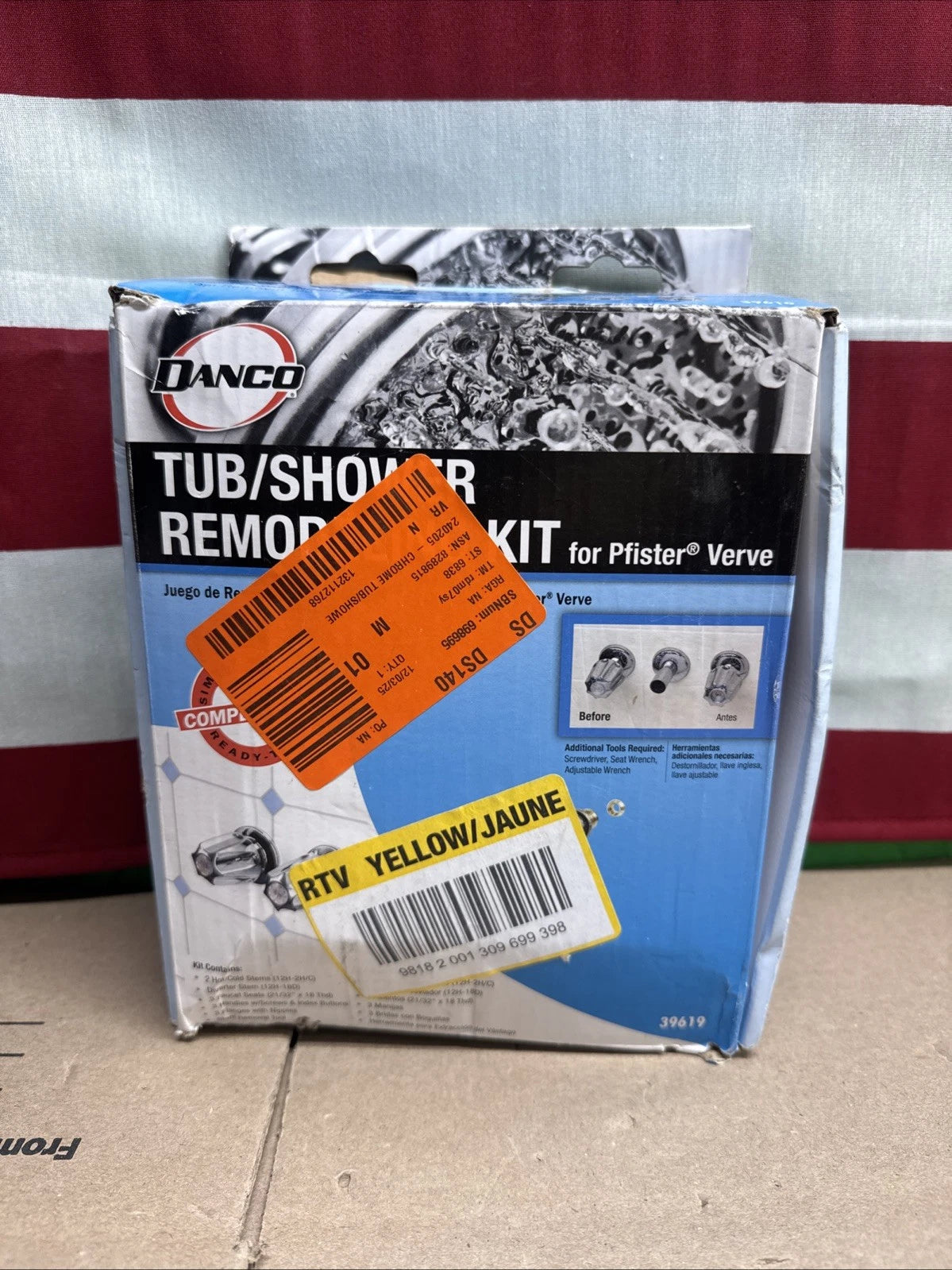 NEW OB Tub/Shower Remodeling Kit for Pfister Verve - CHROME - 39619 (ob)