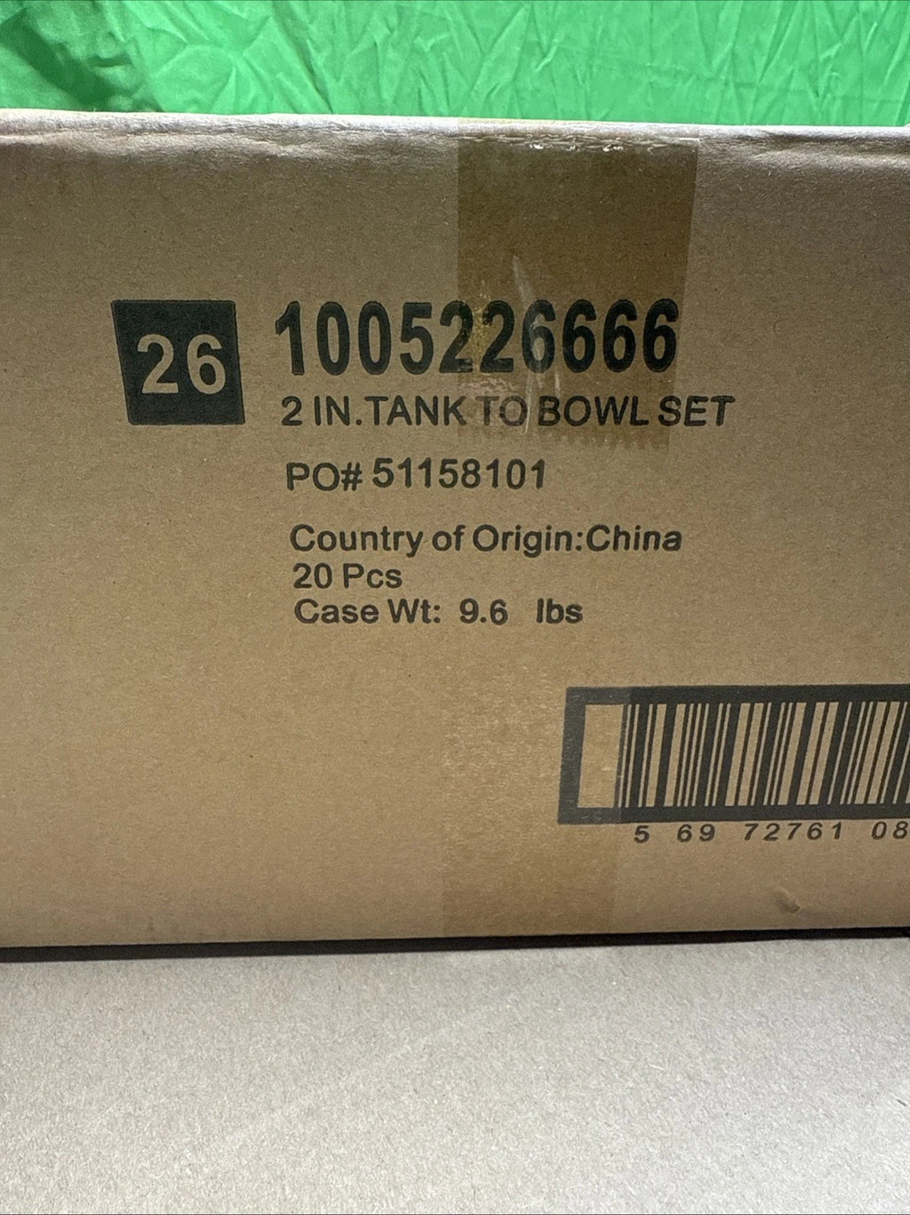 20-PACK Toilet 2 Inch Tank to Bowl Set Fits 2" Flush Valve 3 Bolts 1005 226 666