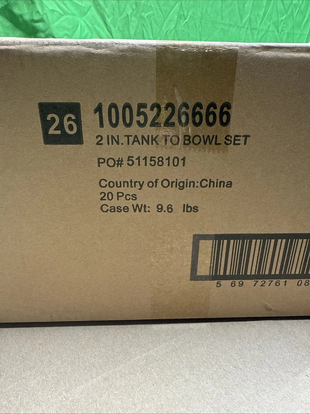 20-PACK Toilet 2 Inch Tank to Bowl Set Fits 2" Flush Valve 3 Bolts 1005 226 666