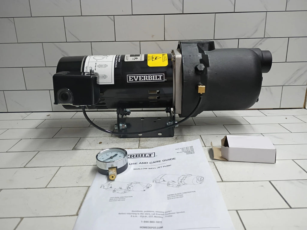 Everbilt HDSWH5P 1/2 HP Plastic Shallow Well Jet Pump New Open Box