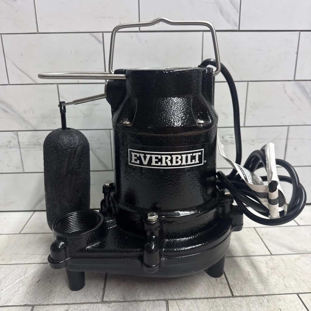 Everbilt HDS50 1/2 HP Cast Iron Pro Grade Submersible Sump Pump OPEN BOX.