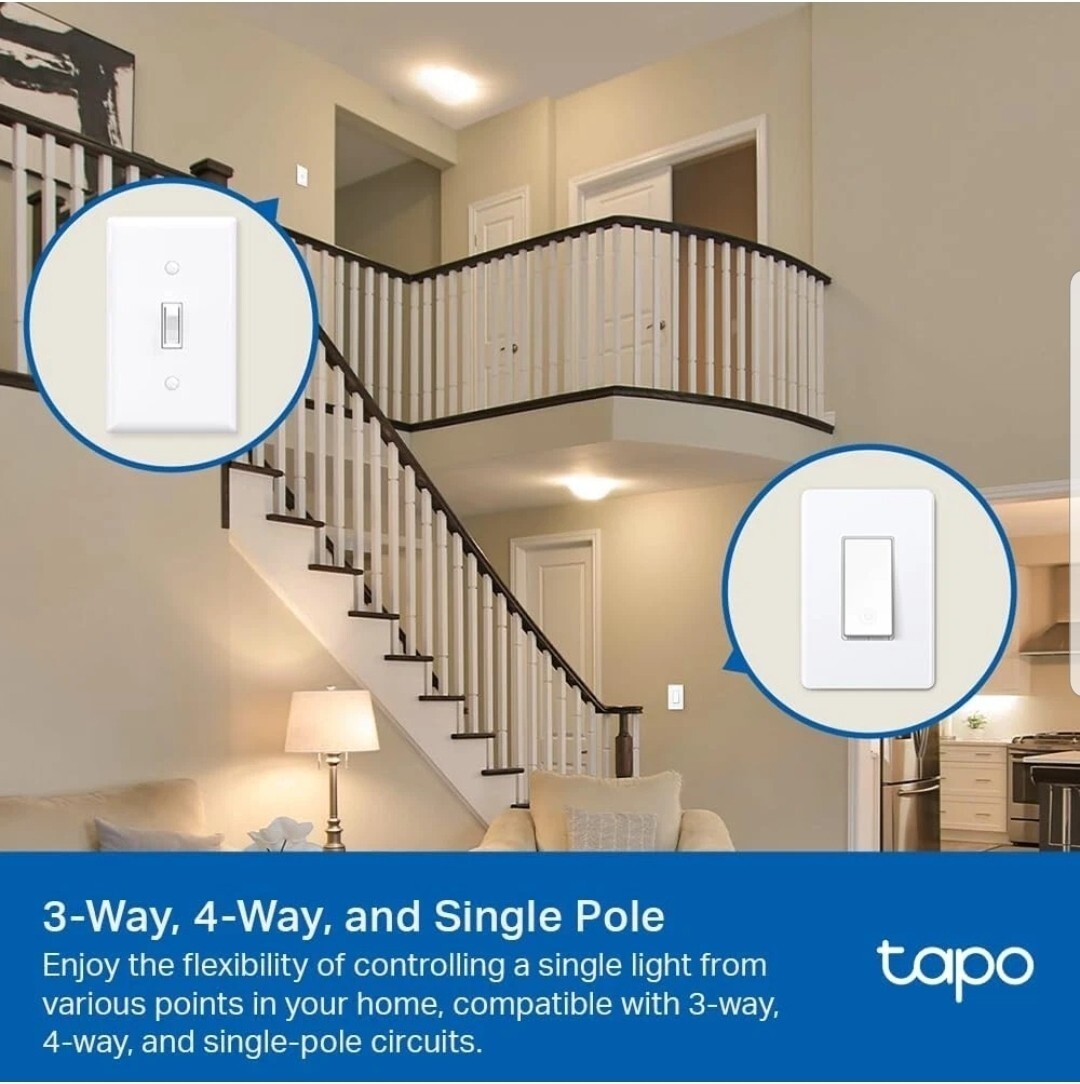 TP-Link Tapo Smart Switch Tapo S515 White Energy Monitoring Toggle Switch