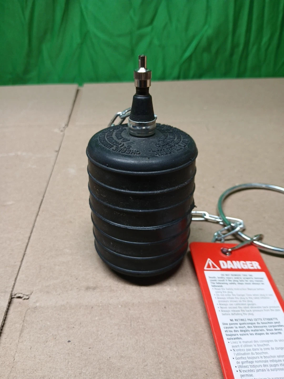 CHERNE 3 in. Rubber Test-Ball Pipe Plug 270032 NEW OPEN BOX