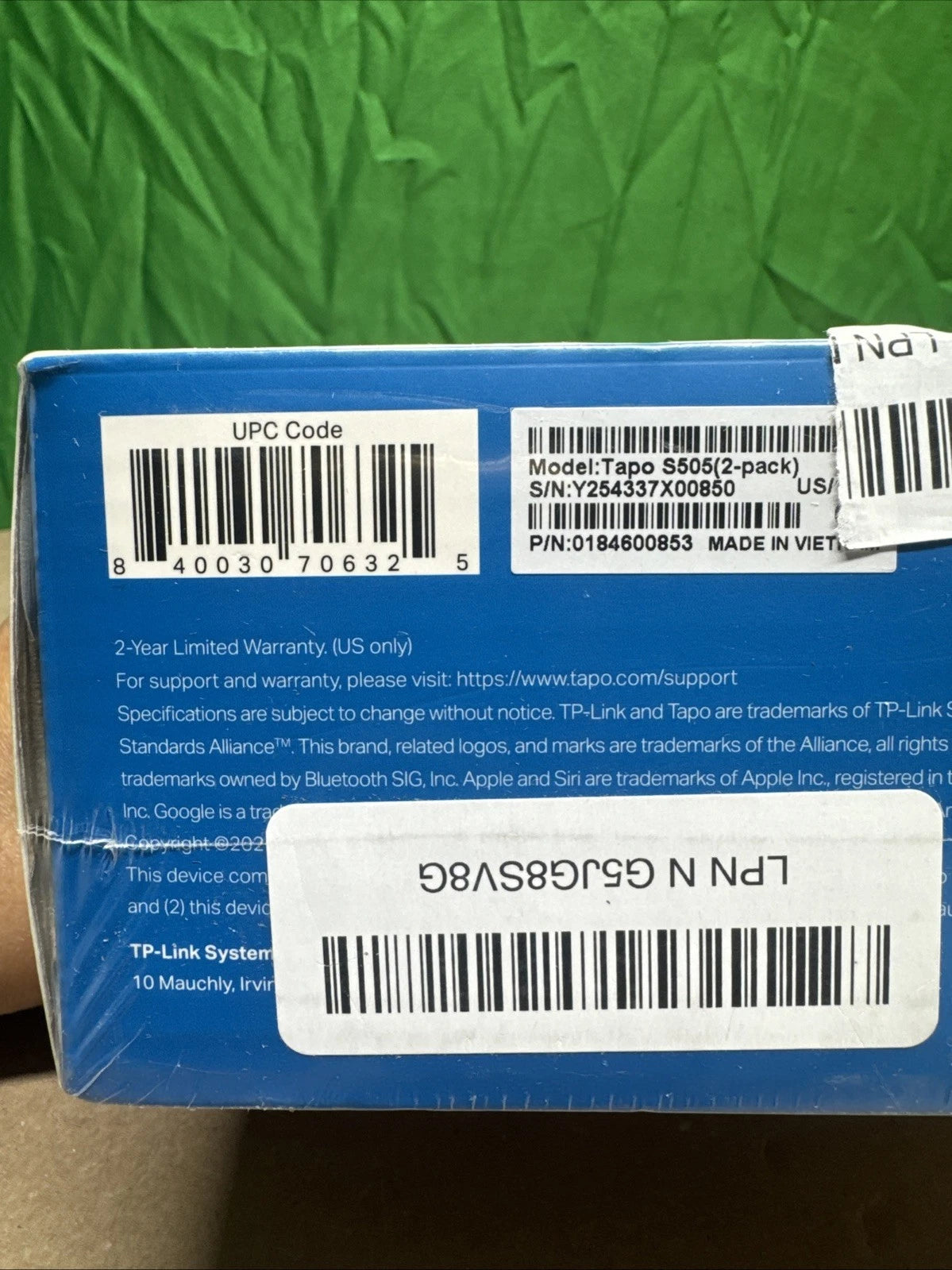 NIB Tapo S505 Single Pole Smart Wi-Fi Light Switch, Voice Control