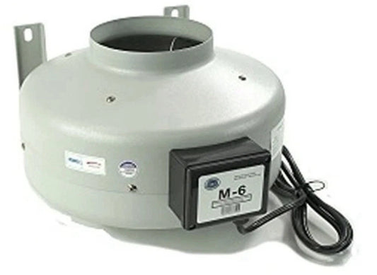 Tjernlund M-6 Metal High Pressure In-Line Duct Booster Fan 530 CFM 6" Duct