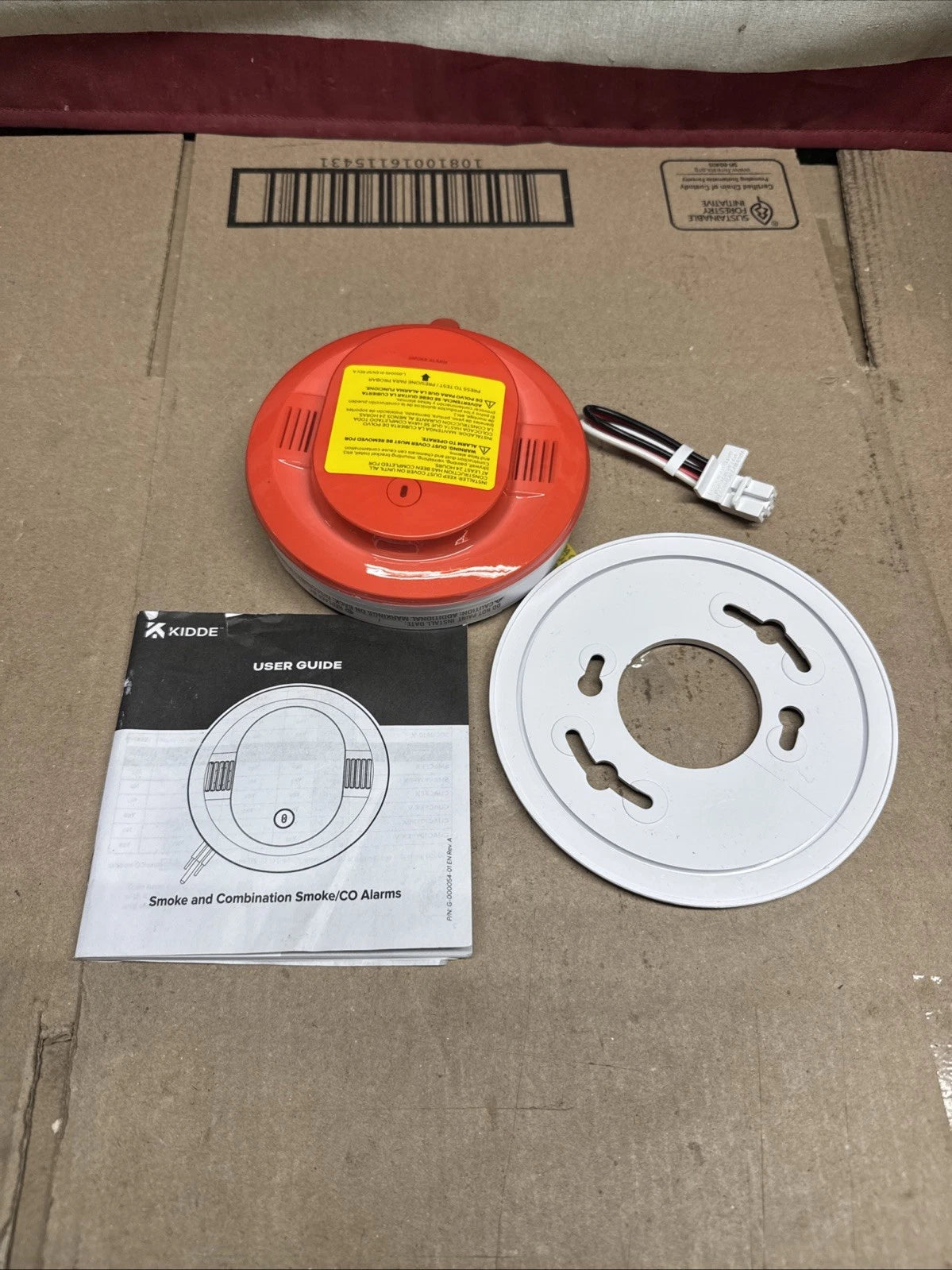 Kidde Detect 20SAR Interconnected Hardwired Smoke Alarm Backup Battery. OPEN BOX