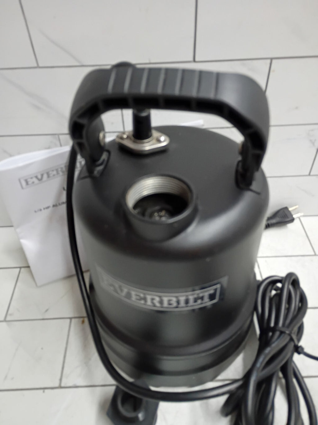 Everbilt 1/3 HP Submersible Aluminum Utility Pump EB91430 OPEN BOX