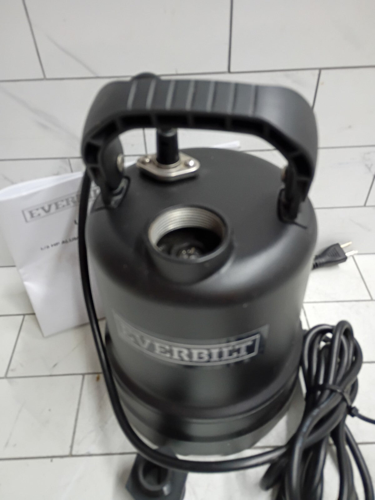 Everbilt 1/3 HP Submersible Aluminum Utility Pump EB91430 OPEN BOX