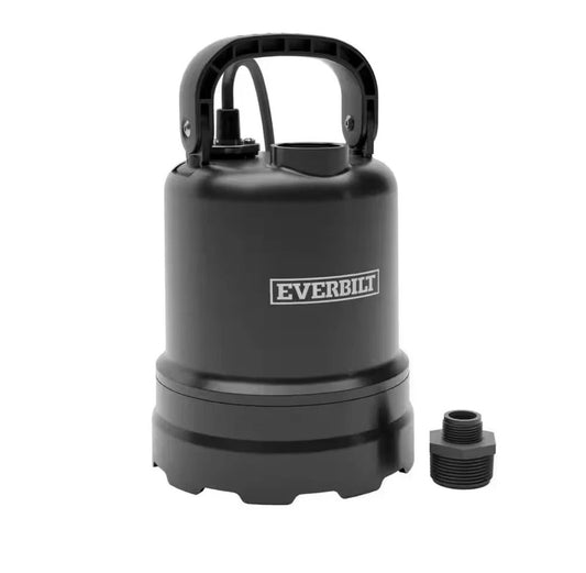 Everbilt 1/3 HP Submersible Aluminum Utility Pump NEW IN BOX