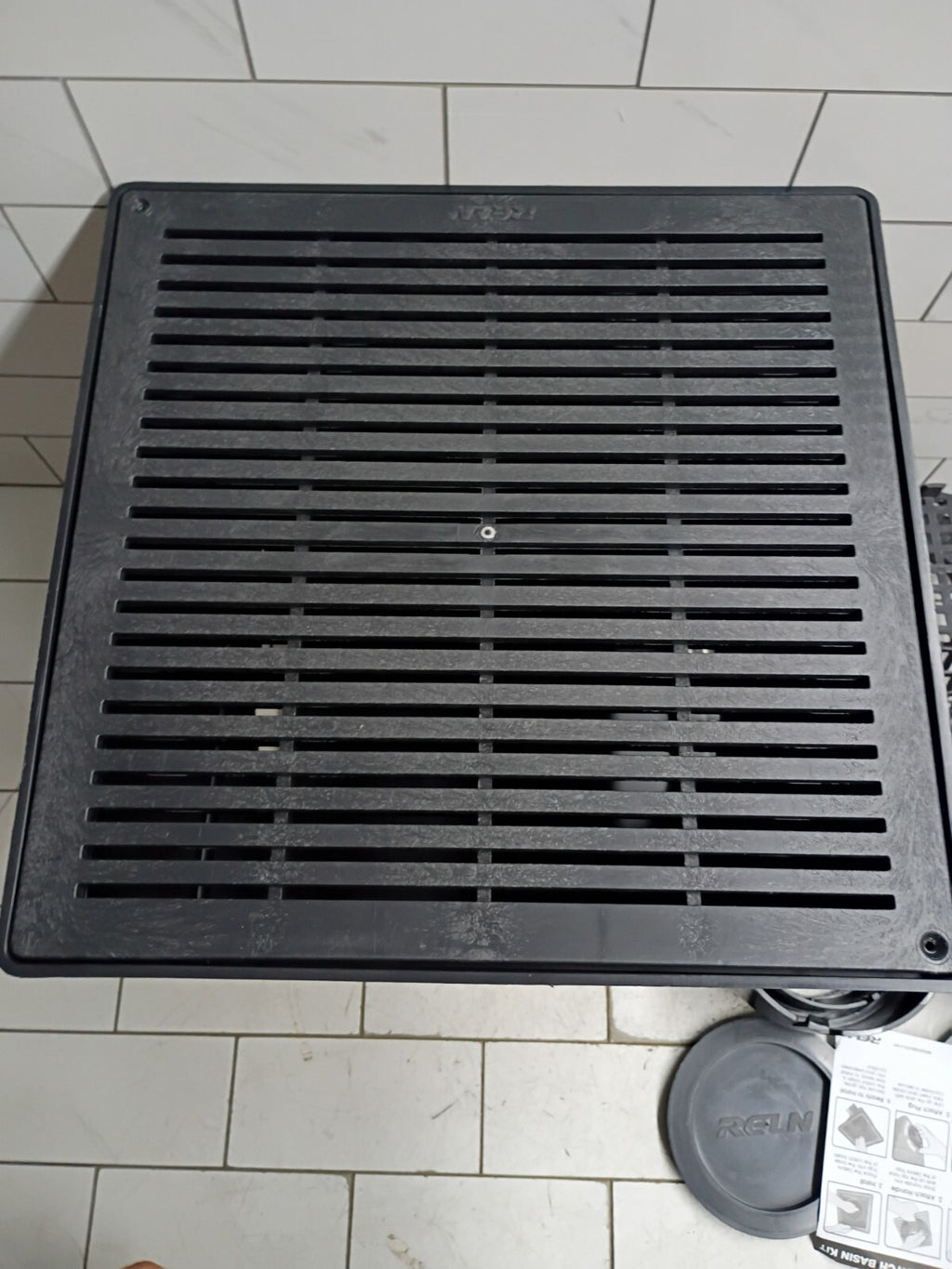 RELN 001028 12" x 12" Catch Basin Kit 5.8 Gal Capacity Fits 3" or 4" SewerDrain
