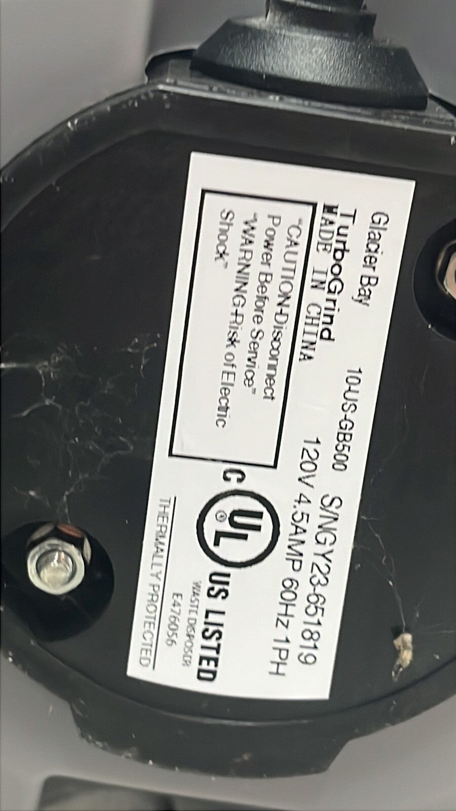 Glacier Bay GB500 Turbo Grind 1/2hp Garbage Disposal Open Box *Read description*