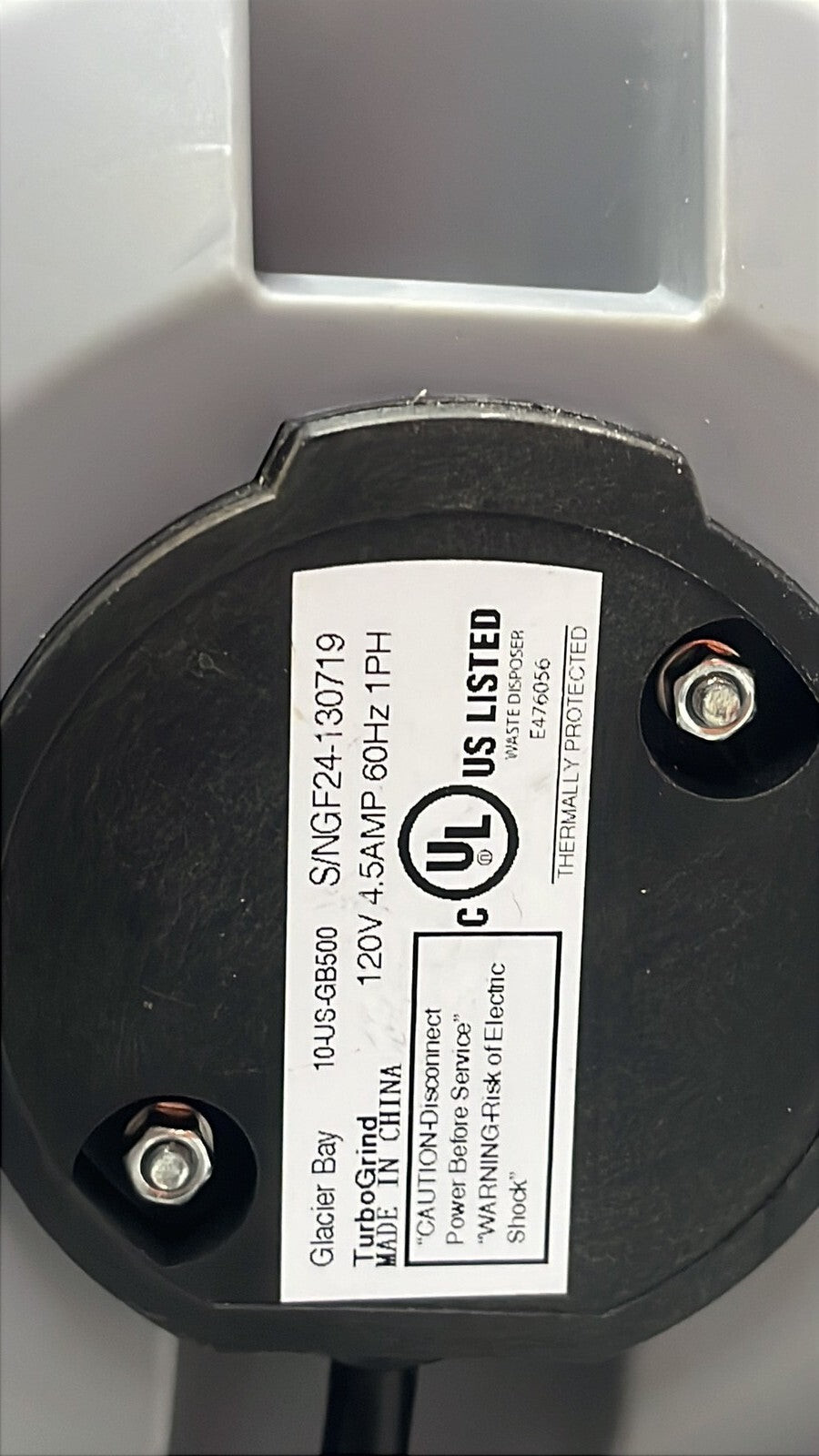 Glacier Bay GB500 Turbo Grind 1/2hp Garbage Disposal Open Box *Read description*