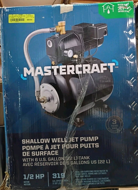 Mastercraft 1/2-HP Shallow Well Electric Jet Pump (Model 062-3415-8) Parts only