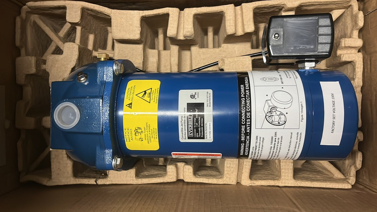 Everbilt HDCWJ10 1HP Professional Convertible Jet Pump NEW OPEN BOX