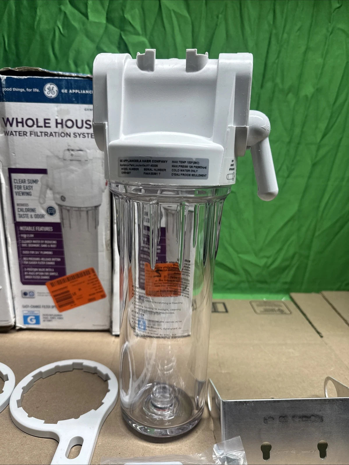(LOT OF 2) GE GXWH20T Whole House Water Filtration System Model OPEN BOX
