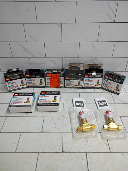 8pk Oatey Quiet Pipes 3/8 in. O.D. Compression Tee AA Hammer Arrestor. Open Box