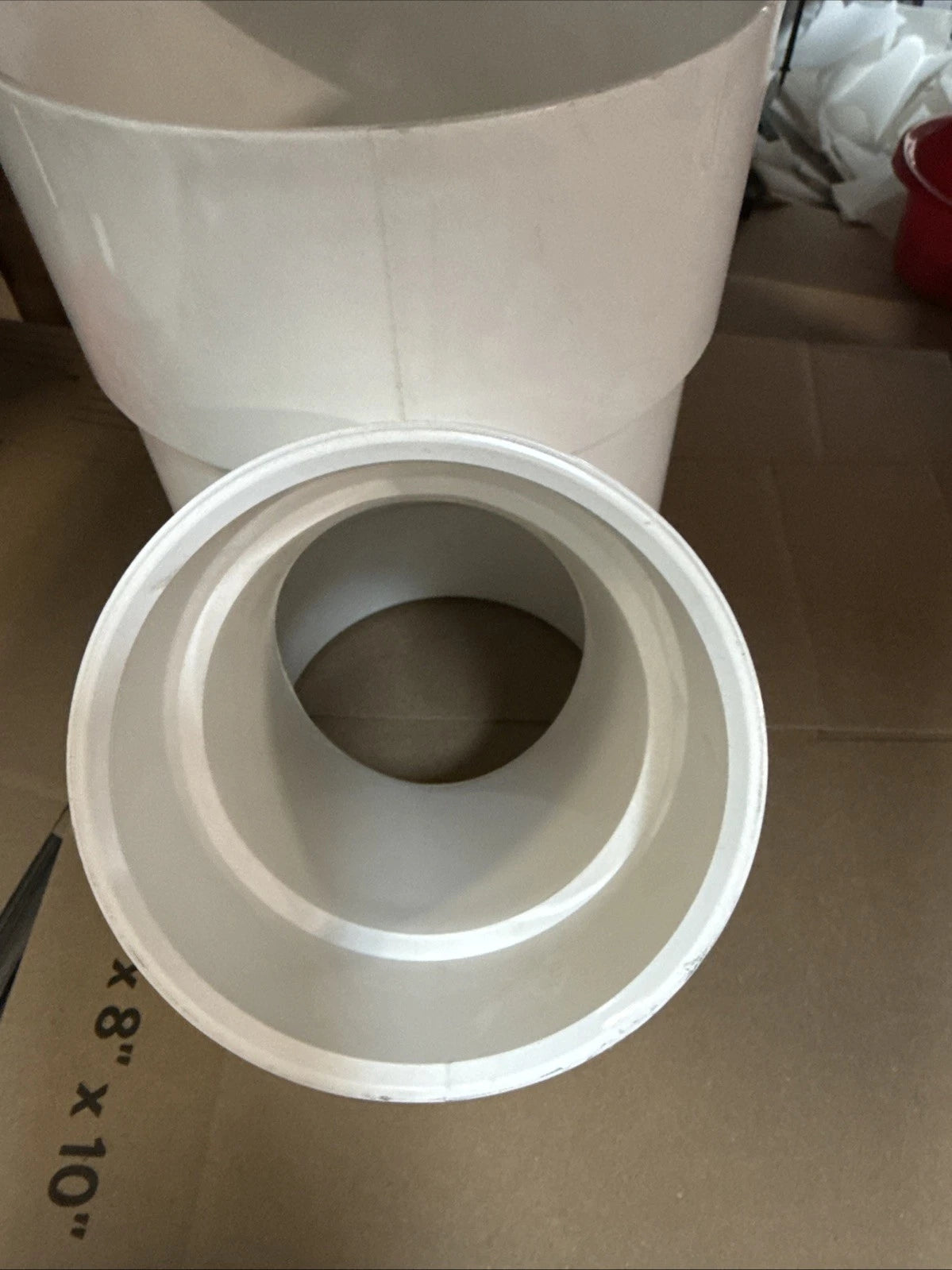 Charlotte Pipe 6” x 6” x 4” PVC DWV WYE Reducing