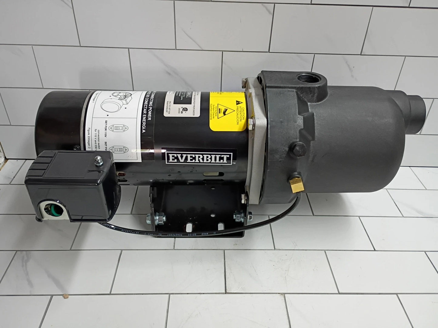 Everbilt HDSWJ5P 1/2 HP Shallow Well Jet Pump New Open Box