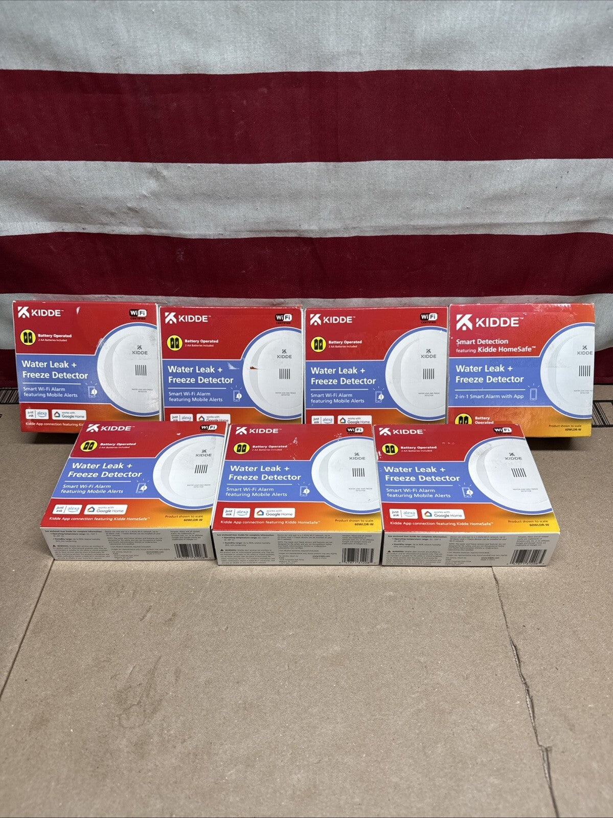 7 New Kidde Smart Water Leak and Freeze Detector WiFi Alexa Google 60WLDR-W