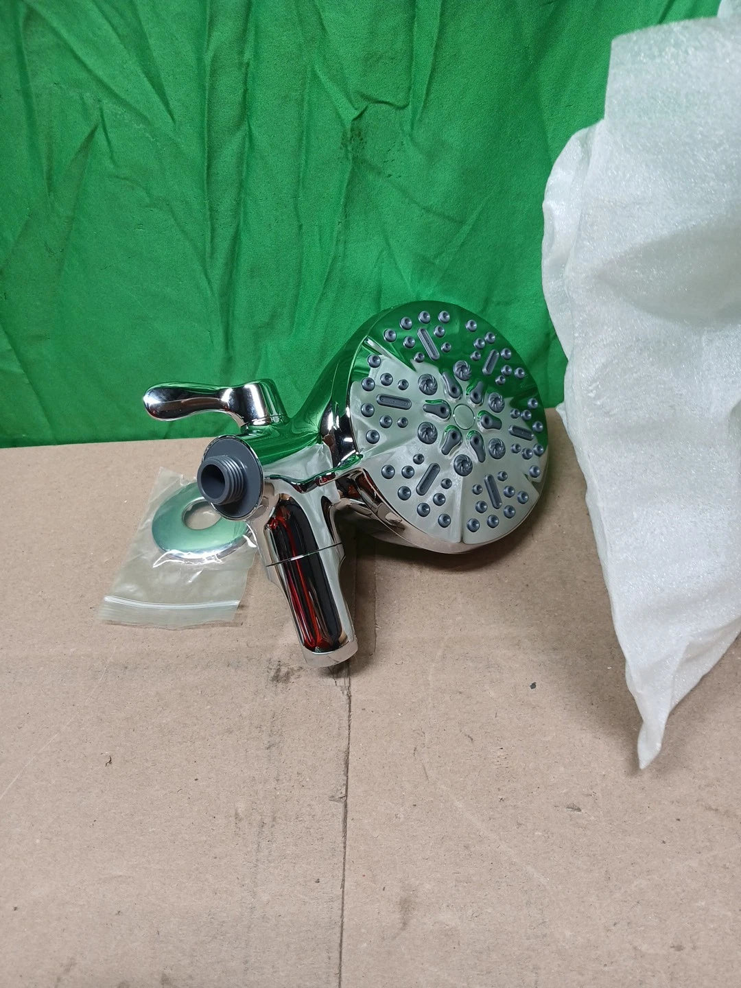 ELLO&ALLO 48-Spray Handheld Shower Faucet w/ 5 in. Shower Head, Nickel