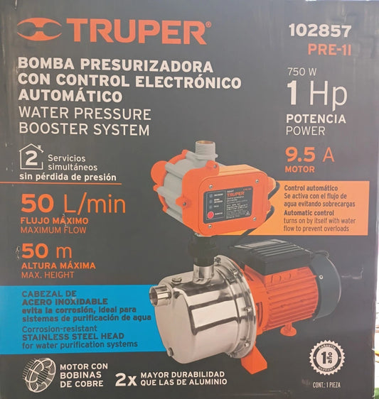 TRUPER PRE-11 Water Pressure Booster System For Parts Only
