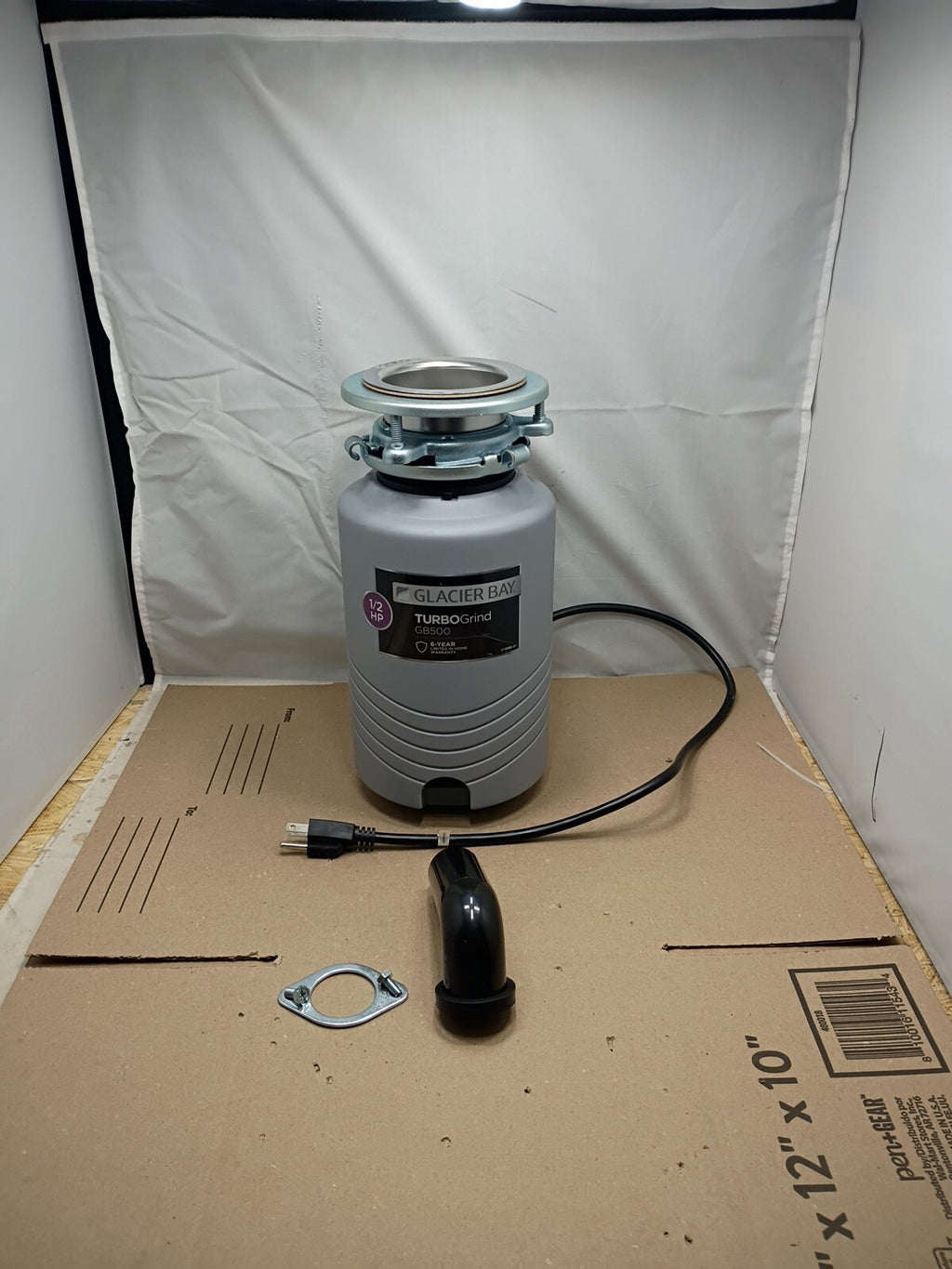 Glacier Bay  GB500 Turbo Grind 1/2hp Garbage Disposal Continuous Feed | Open Box
