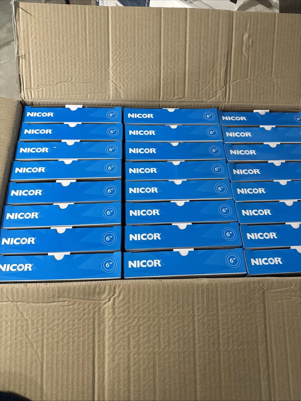 (24-Pack) NICOR RSD 6 in. White Integrated LED Flush Mount Downlight, 2700K