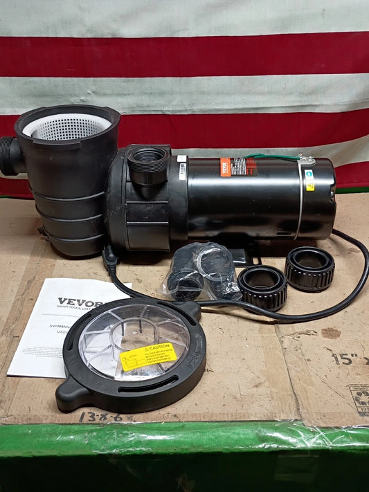 Vevor HAP1500 Above Ground Pool Pump. 2 Hp 110-120v Open Box,