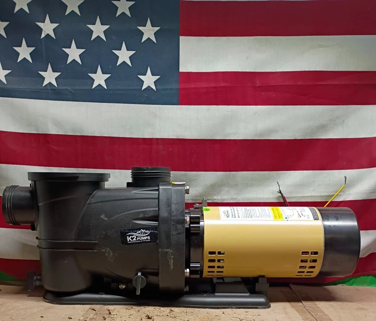 K2 Pumps Pool Pump 1.5 Hp Self Priming Two Speed 230 Volt Doe Compliant Open Box