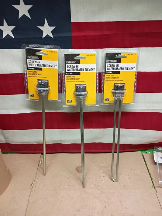 3 Pk Everbilt HWD Water Heater Element 3800W 240V EBSE-3800-240 New In OB