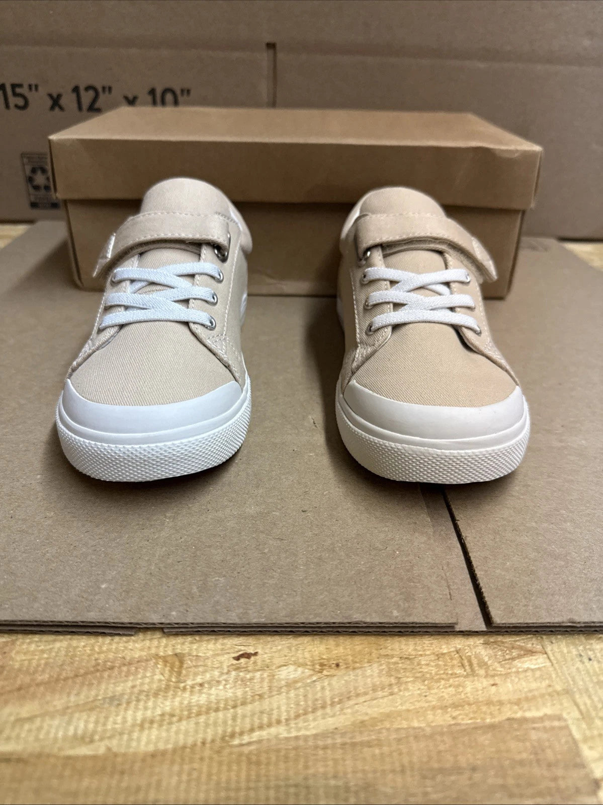 Footmates Youth 2M Jordan Strap Canvas Flats Tennis Sneakers