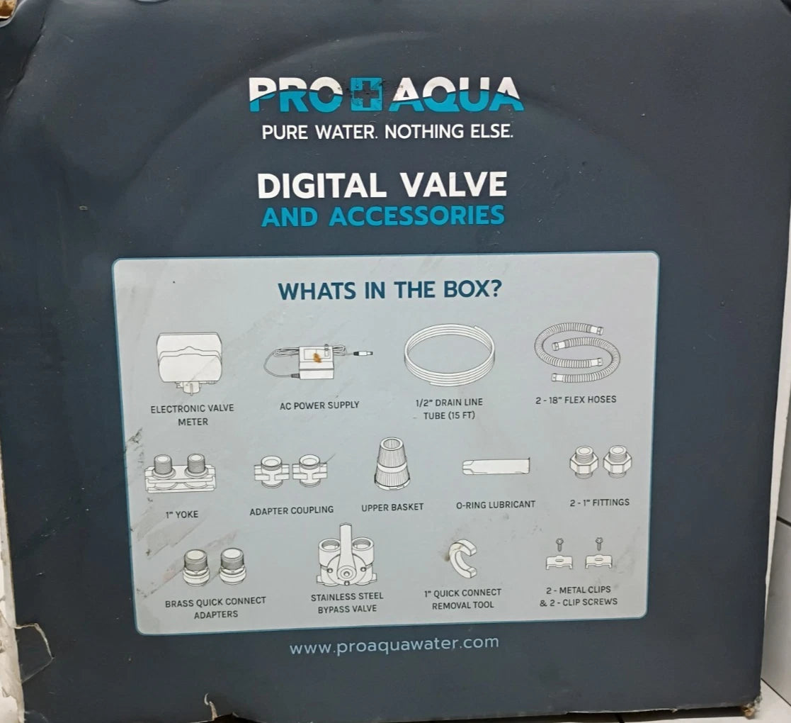 Pro+Aqua Water Softener Control Head Kit w/Parts, No Tank, Open Box