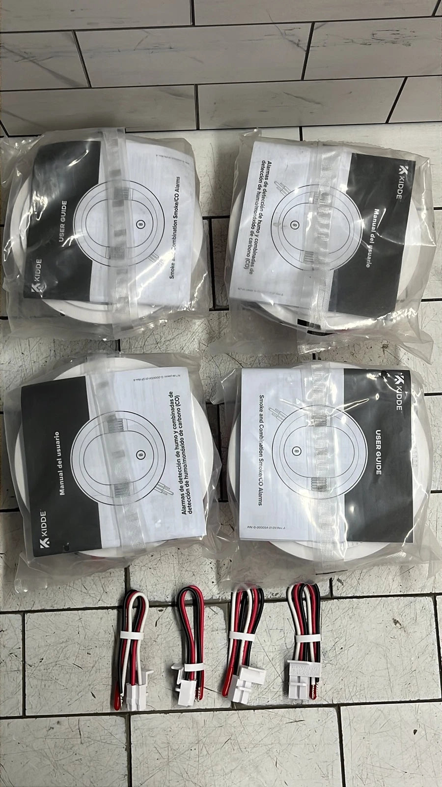 4 Pack Kidde Smoke Alarm Model 20SAR Hard Wired Detector, battery, NEW OPEN BOX