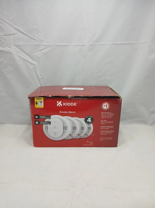 Kidde Smoke Alarm Model 20SA10 Hard Wired Detector 10 Year battery 4 Pack